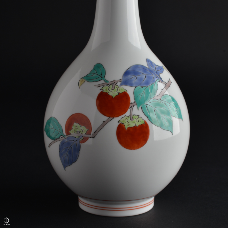 本人作14代坂井田柿右衛門濁し手 花鳥文 完品 人間国宝 十四代酒井田柿