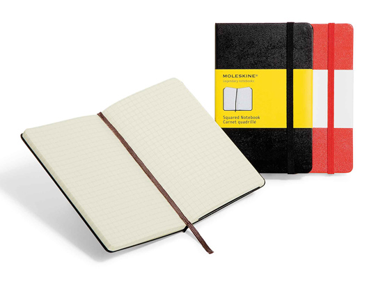 モレスキン 方眼 ポケットサイズ 赤 ／ Todoスタンプ 5mm幅付き