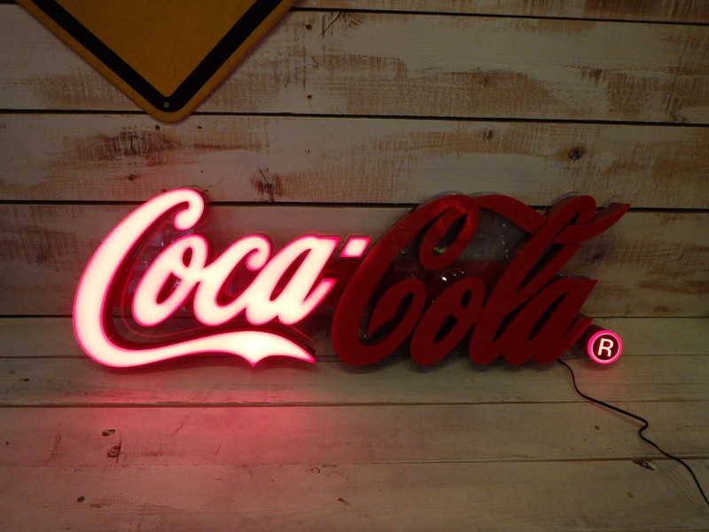 COCA-COLA コカコーラLEDサイン「レタリング LEDサイン」大72cm