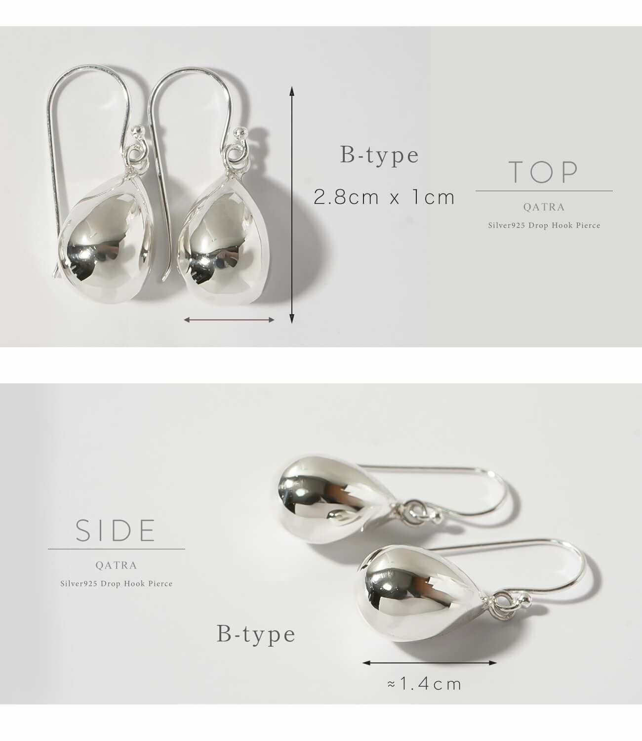 Silver925 Dangle Drop Pierce QATRA -カトラ- | Ops.(オプス)公式ストア