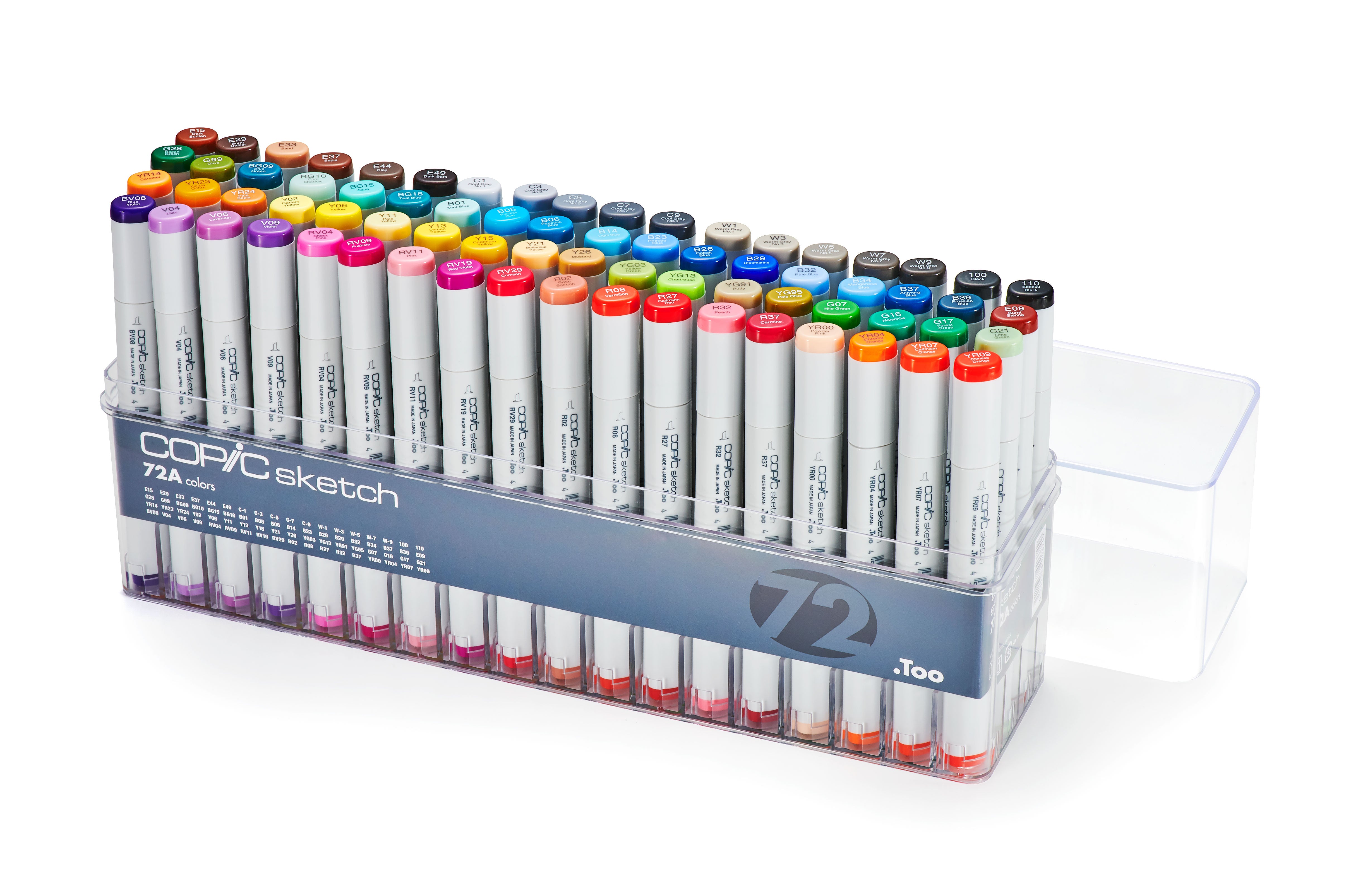 COPIC Sketch Marker Set of 72 Colours - Set A – Opus Art Supplies