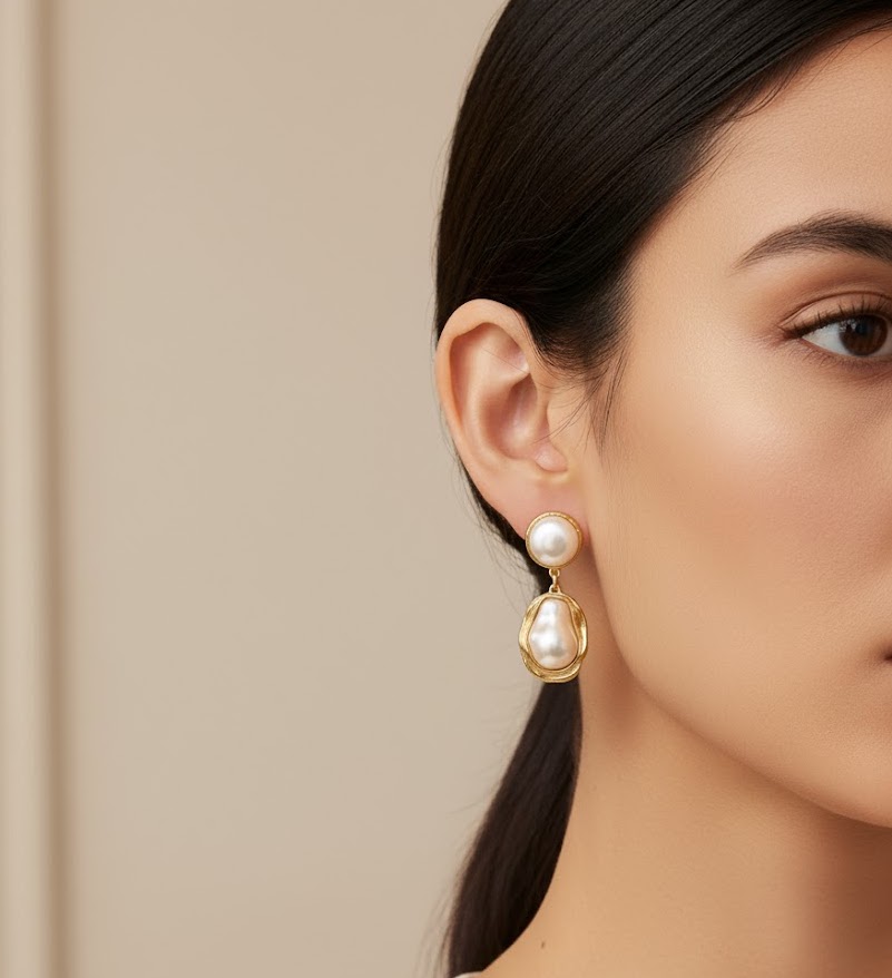 バロックパール K18ドロップピアス – アクセサリーショップORNE