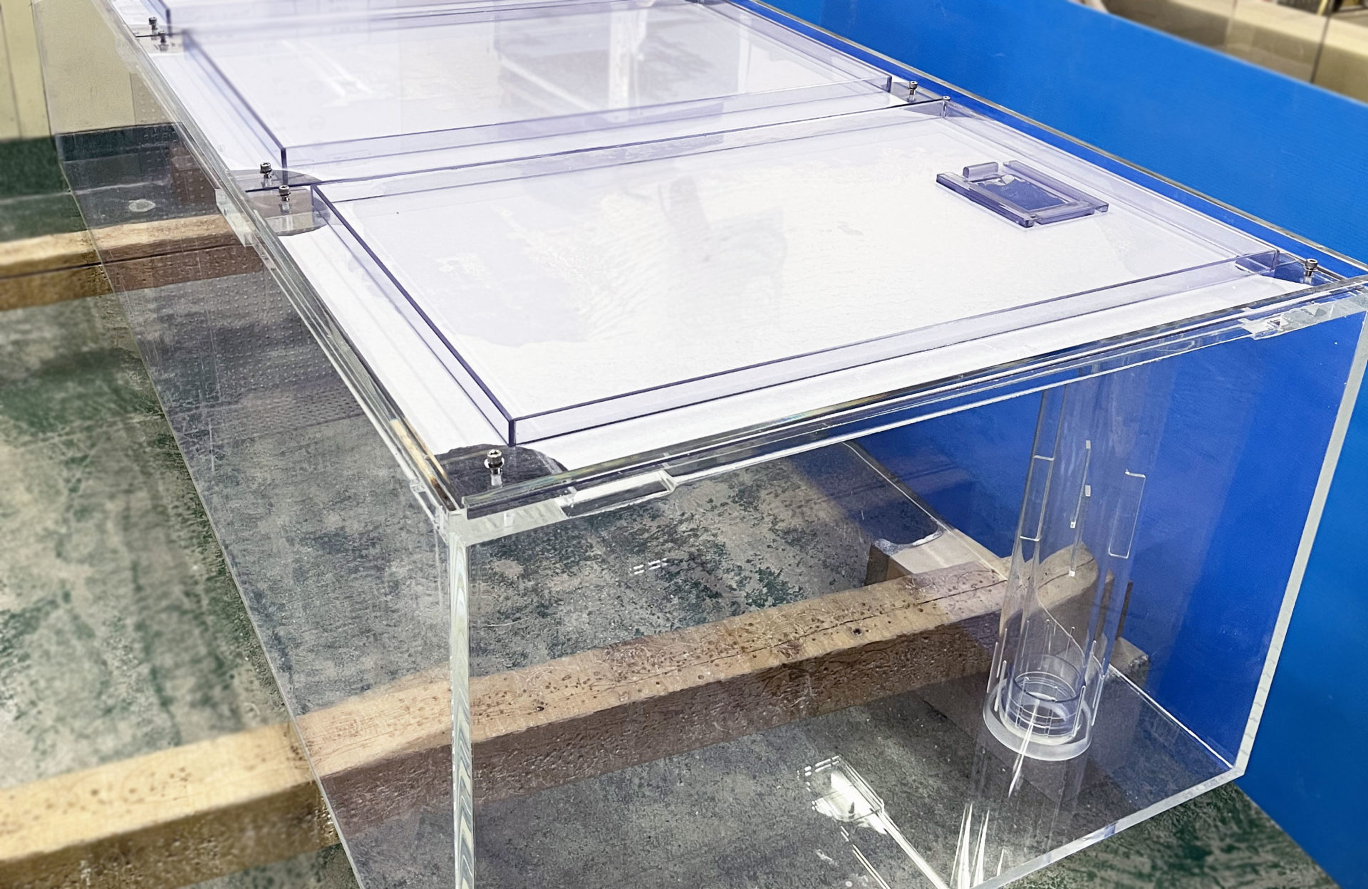オーダーメイド水槽&濾過槽】アロワナ用超大型OFアクリル水槽・濾過槽