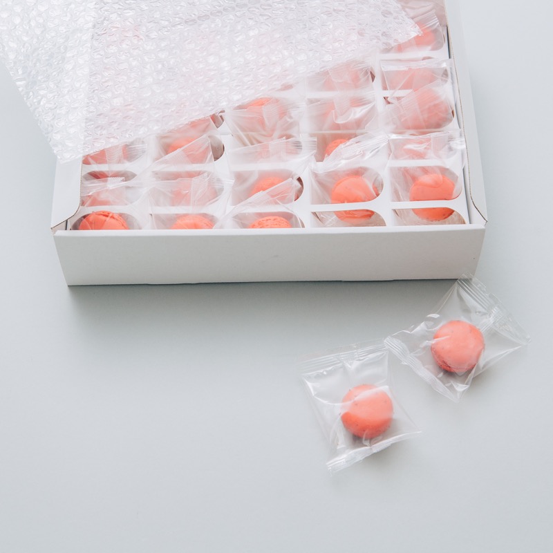 ミニマカロン フランボワーズ 30個 : 丸菱ファクトリー / 丸菱