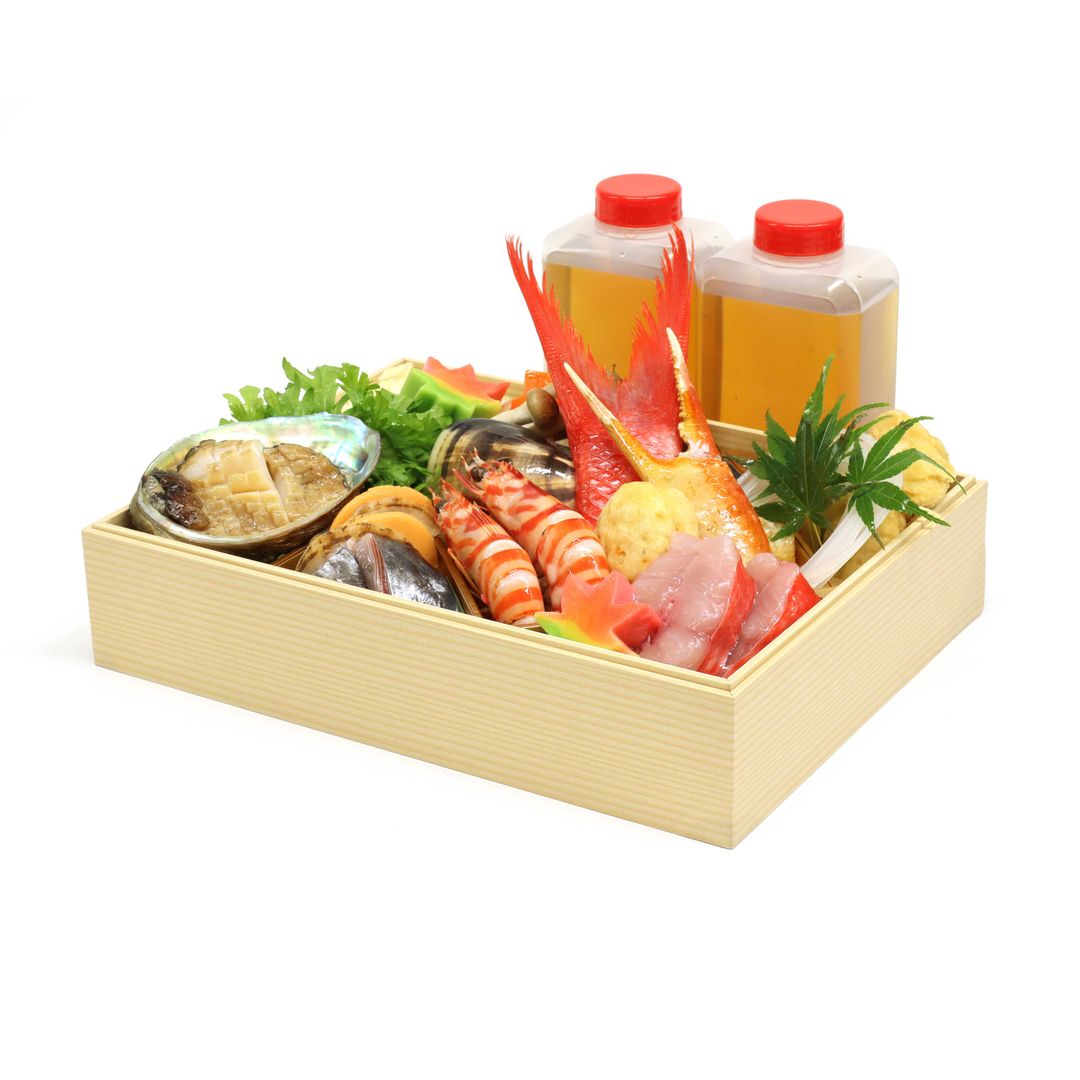 紙製デリカおせち重箱 モミ柄 長方形Lの容器・商品ページ | 折箱屋.jp