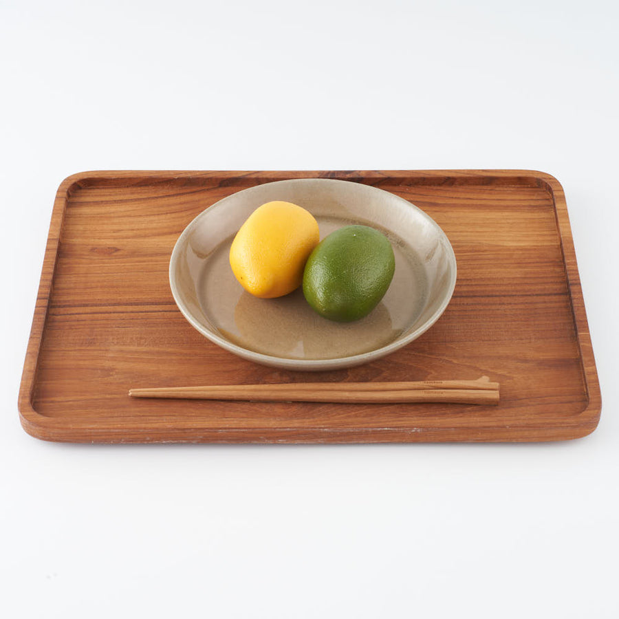 益子焼 ネギシ製陶 6寸平皿 ナチュラル ¥2,750 大人の焼き物