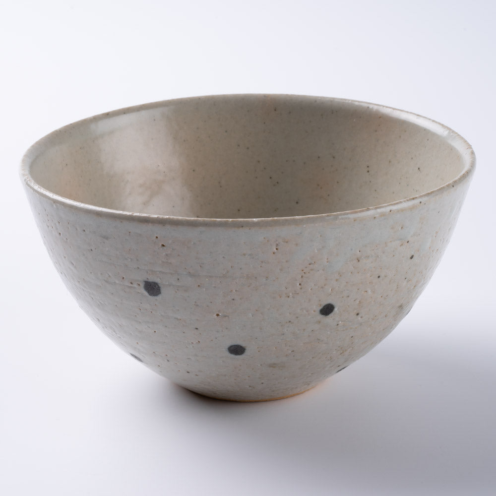信楽焼 丸十製陶 茶碗 ドット白 ¥1,650 大人の焼き物