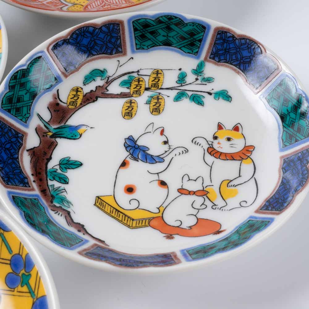 九谷焼 九谷結窯 麗和3寸皿 7点セット ¥7,700 大人の焼き物