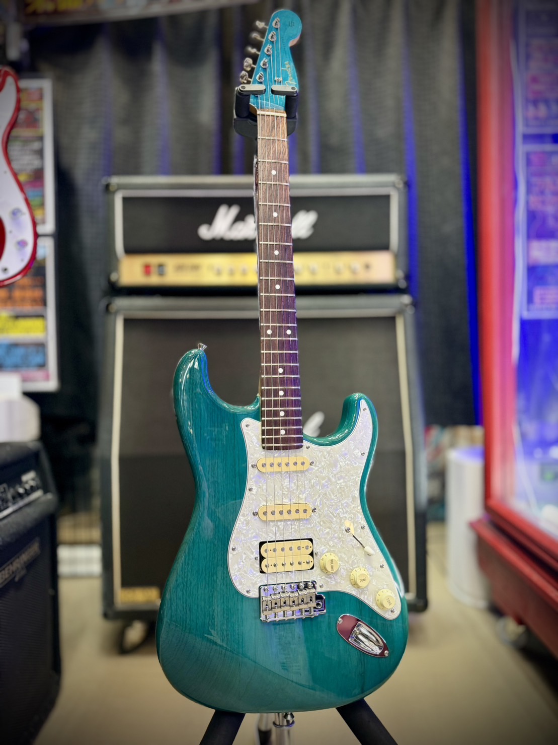 美品 フェンダー ストラトキャスター ブルー Fender ST62-70TX