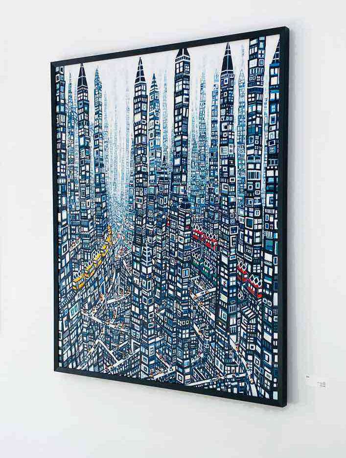 油彩画 | まち | Taro Otani | Official site