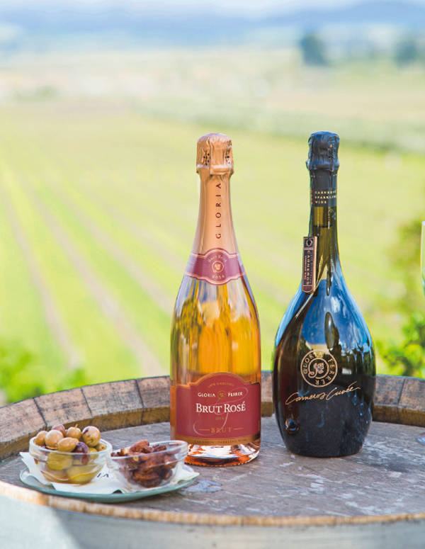 カリフォルニア・ソノマ／①絶景テラスで優雅にスパークリングワイン！