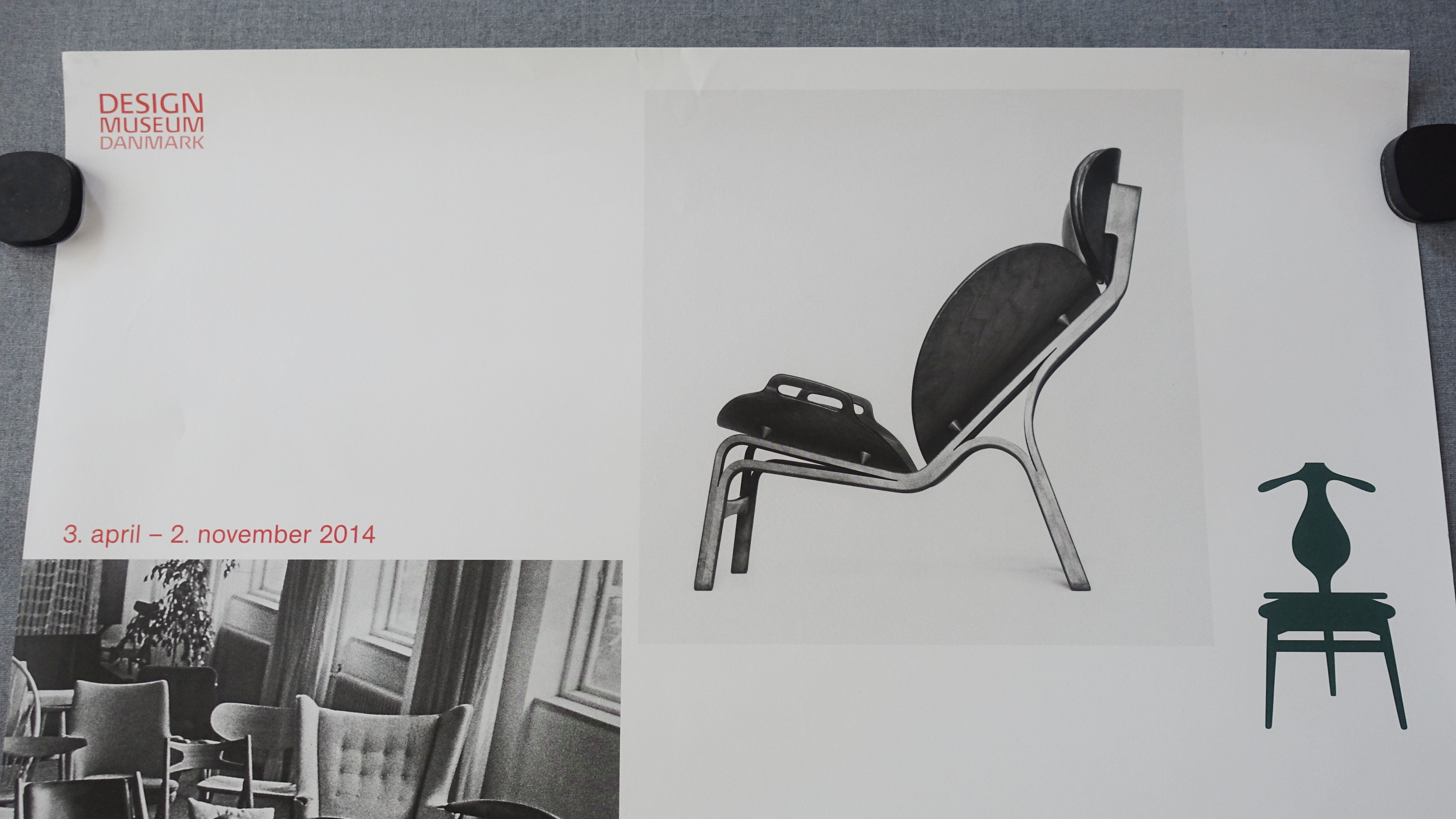 2014 Wegner Exhibition Poster Design Museum Denmark - Original
