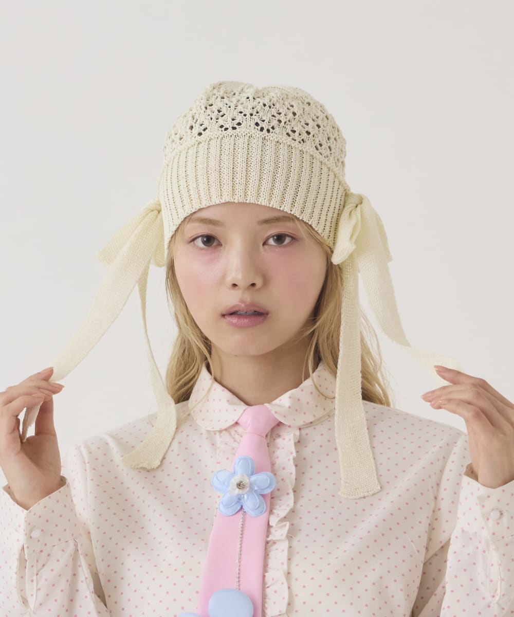 kaorinomori ラメルニット リゼ | 56cm～58cm(97) MILKY WHITE (06