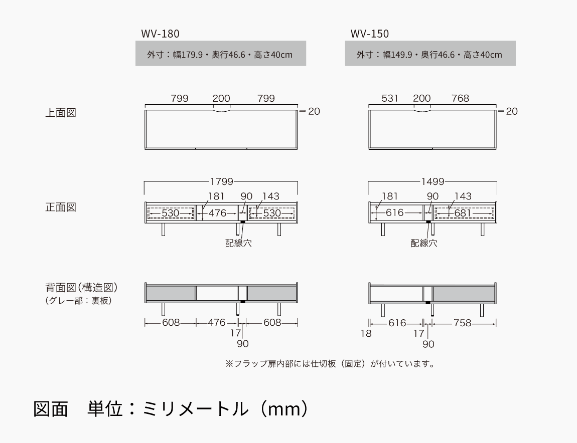 セレクト家具/テレビ台・テレビボード/WV テレビボード｜【公式