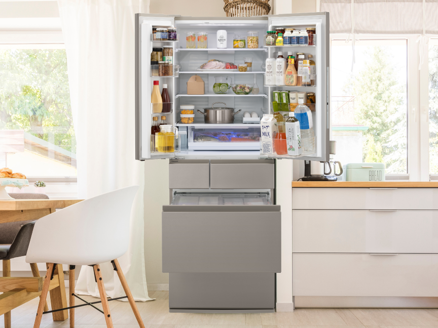 めぐうみめい】Panasonic フレンチドア大型冷凍冷蔵庫 470L めぐうみ