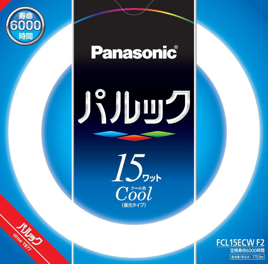 概要 パルック蛍光灯 15形 クール色 FCL15ECWF2 | LED電球・蛍光灯