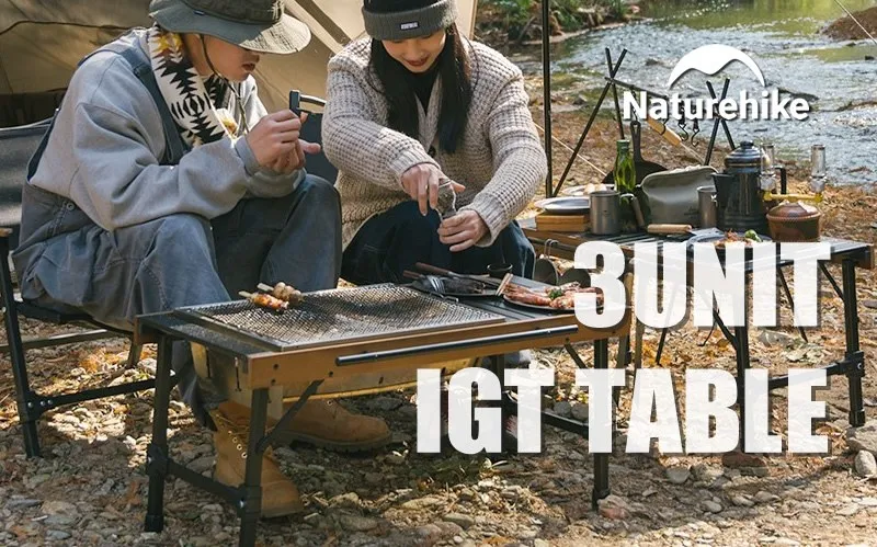 Naturehike IGT ウッド ロールトップテーブル｜軽量で質感GOODなIGT