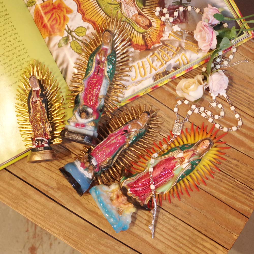 褐色の聖母☆マリア像【16cm】