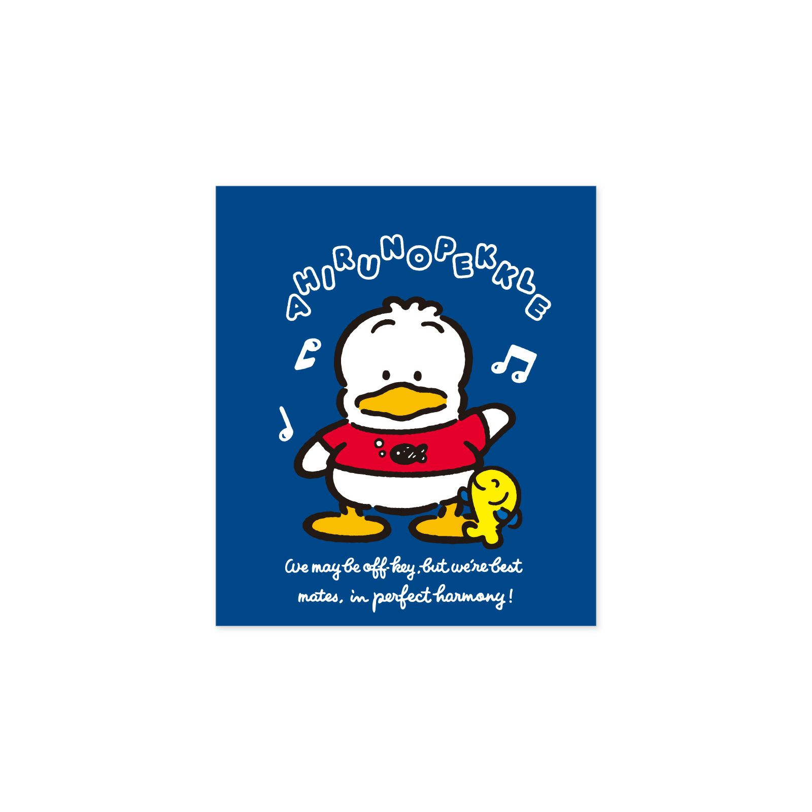 あひるのペックル サンリオ｜ネックレス シルバー SAPE-N001RD｜white