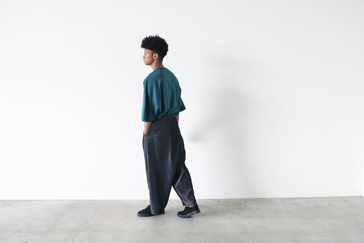 VU ヴウ wide silhouette pants vu-s22-p14[DEEP BLUE]:s_