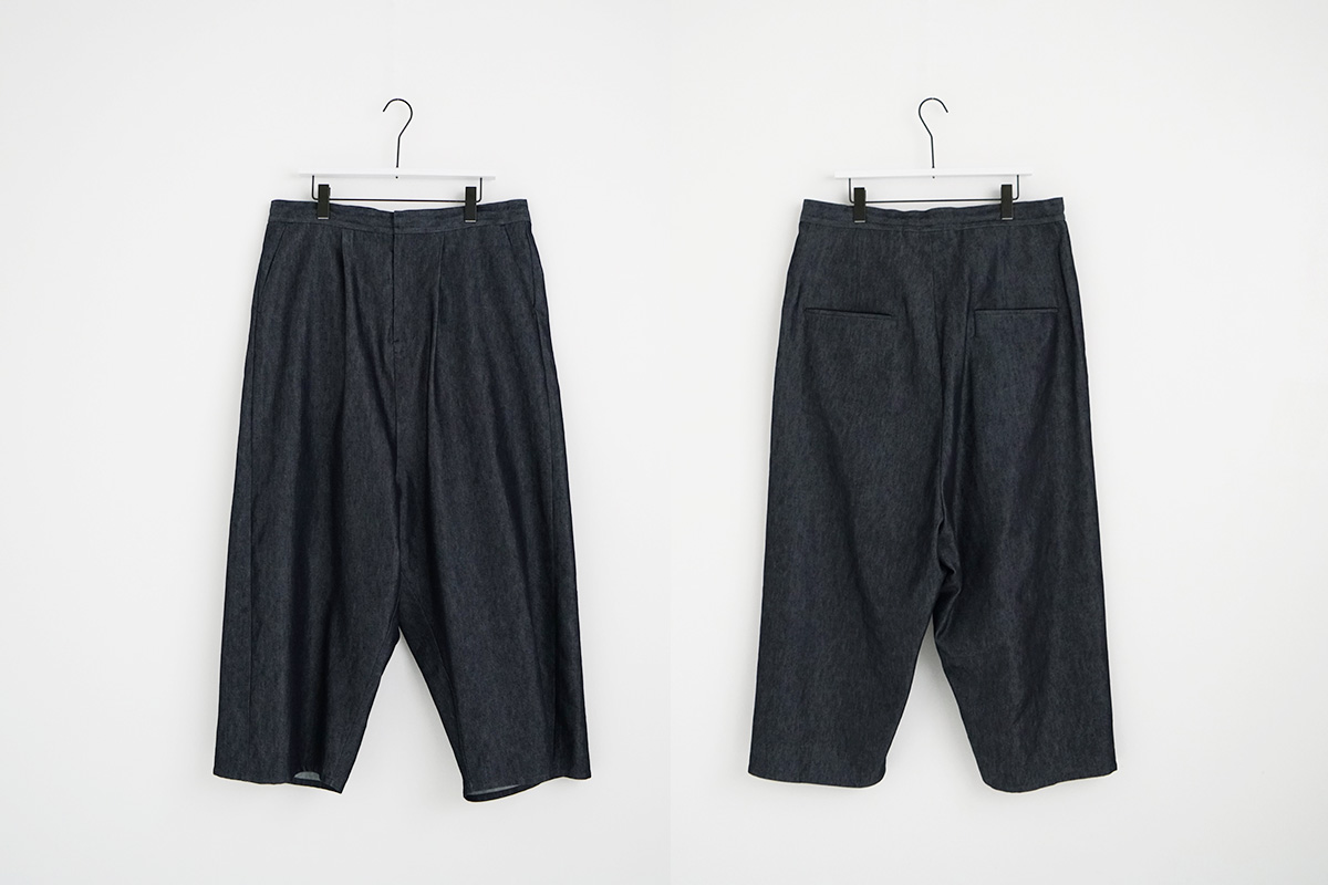 VU ヴウ wide silhouette pants vu-s22-p14[DEEP BLUE]:s_