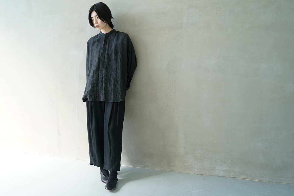 suzuki takayuki スズキタカユキ wide legged pantsⅠ[A252-11/black]
