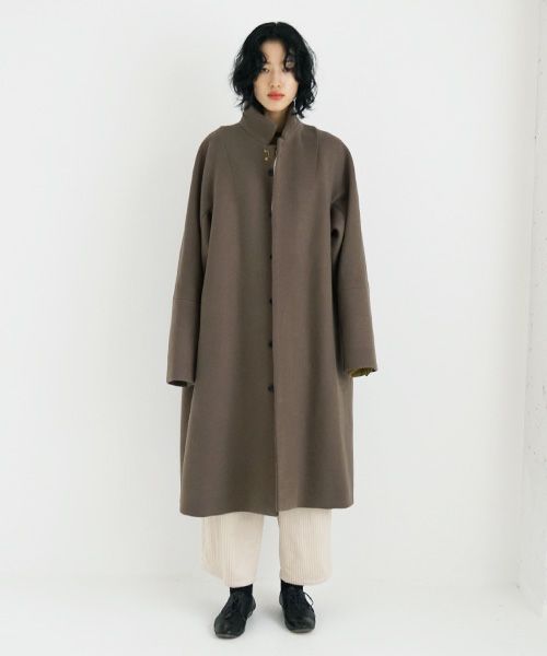 suzuki takayuki スズキタカユキ standing-collar coat [A233-04/tauni