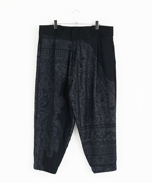 YANTOR ヤントル Tibetan Paisley Himo Pants[Y225PT09/BLUE]