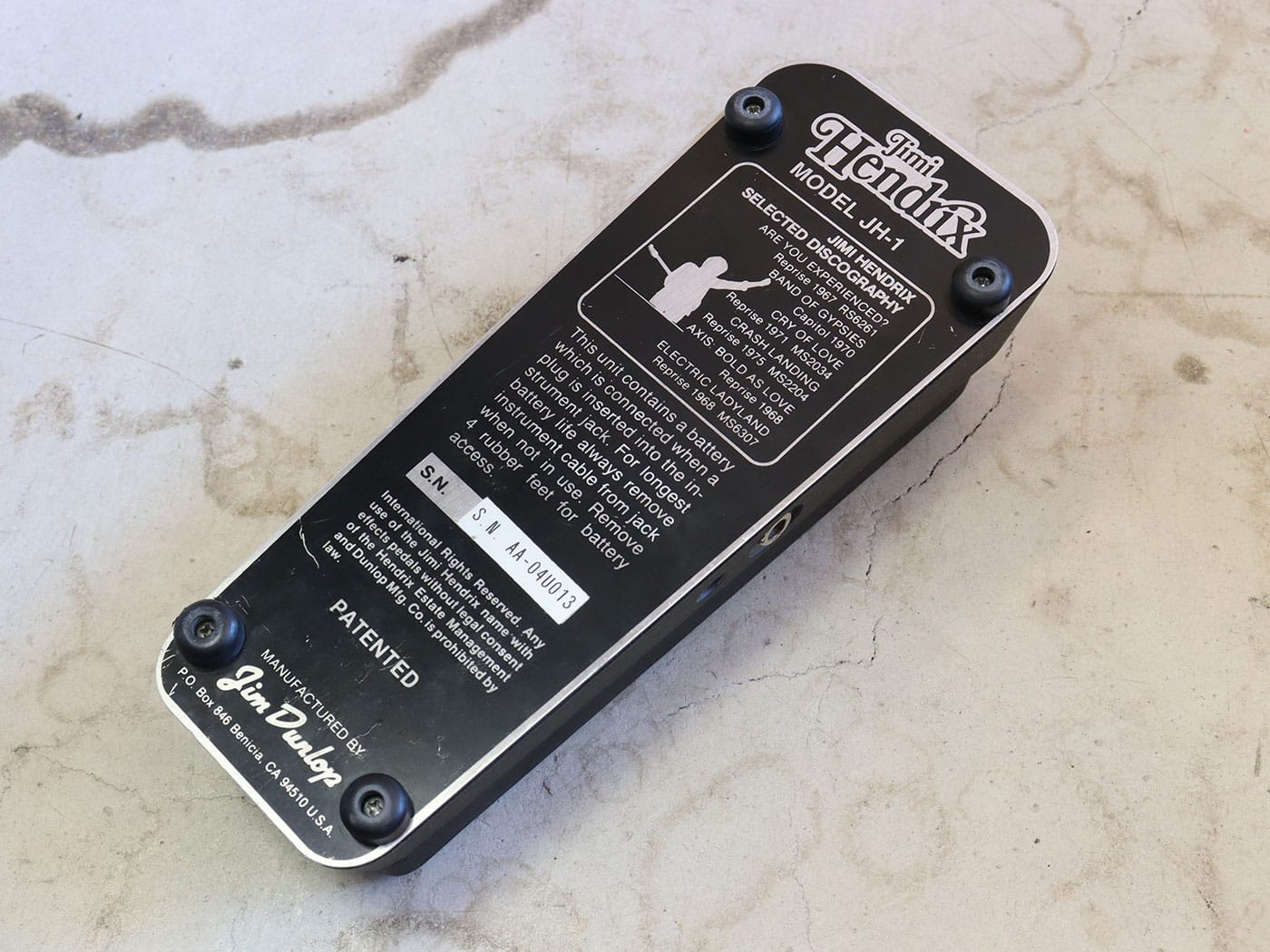 Jim Dunlop CRY BABY JH-1B ワウ 美品 Dunlop JH-1B Jimi Hendrix