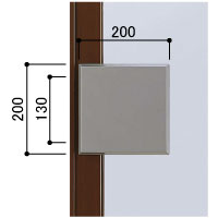 pi.h 703535 向かって右側アクリル天板金網コーキング pi.h 703535