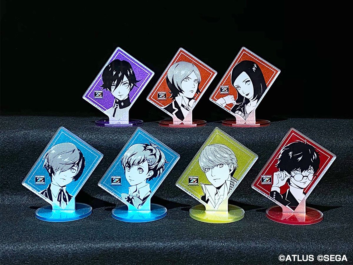 ペルソナ 25th ナンジャタウン グリッター缶バッジ 主人公 ピアスの