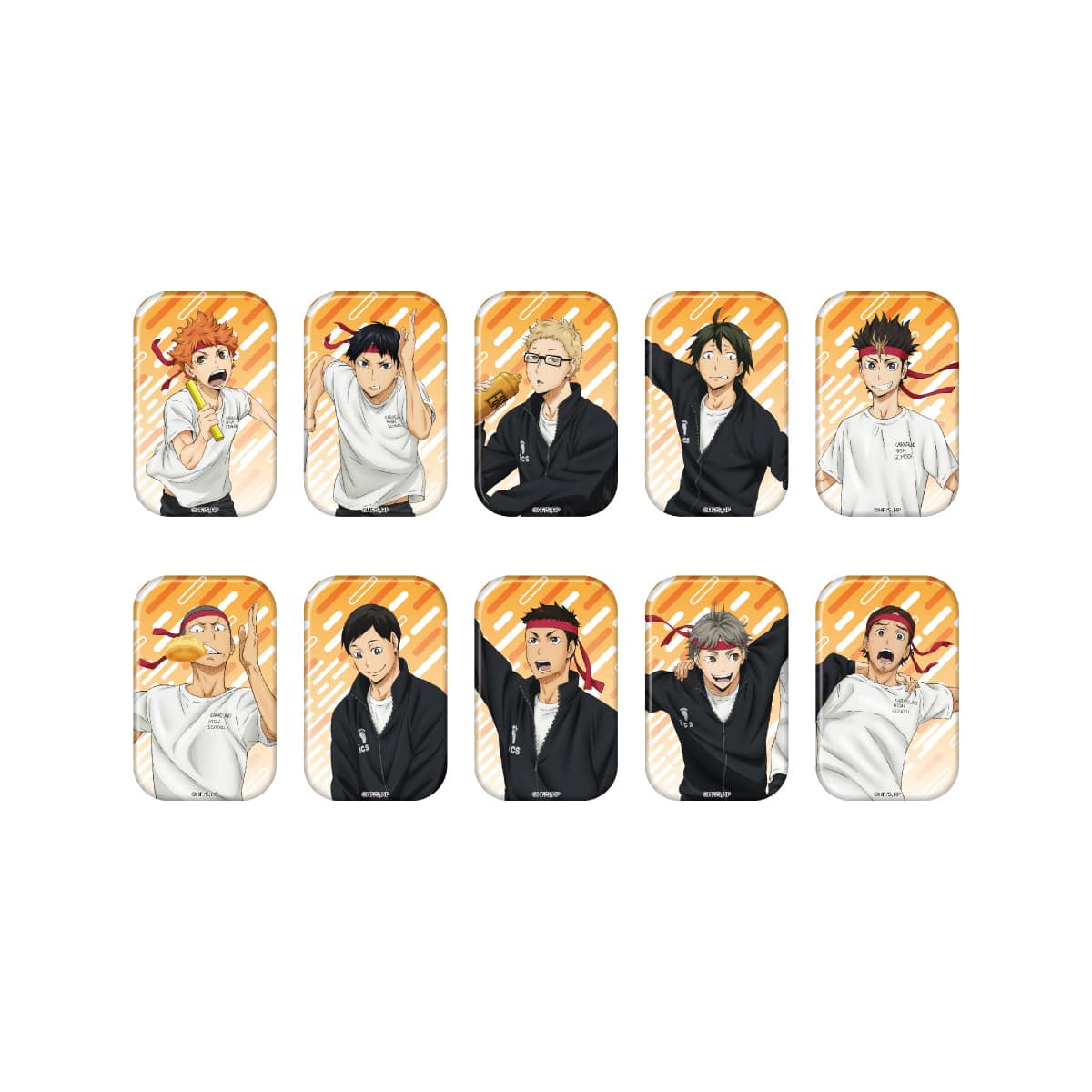 ハイキュー‼︎】レアJ-WORLD限定 烏野体育祭 缶バッジ烏野