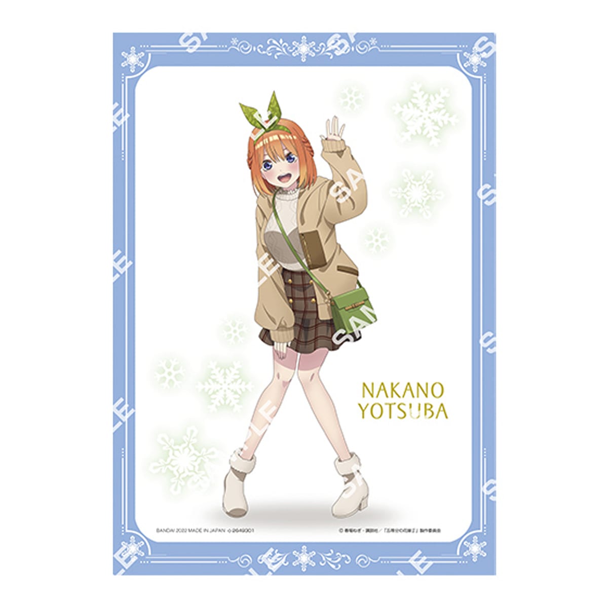 フラットガシャポン】五等分の花嫁∬ A4サイズ台紙付イラストポート