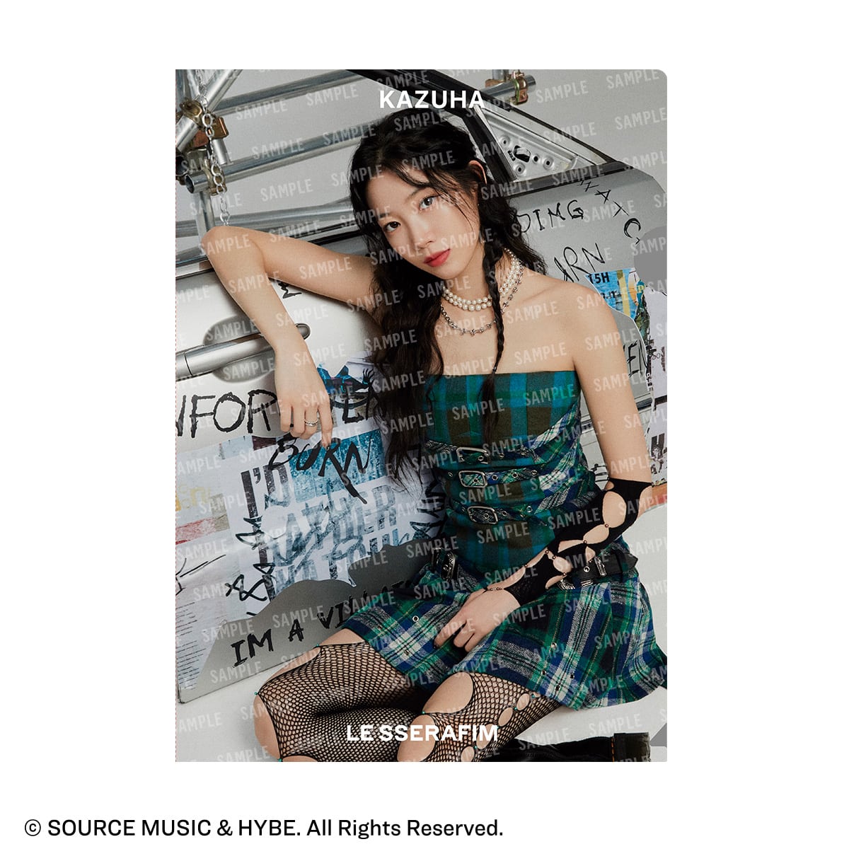 フラットガシャポン】LE SSERAFIM クリアファイルコレクション