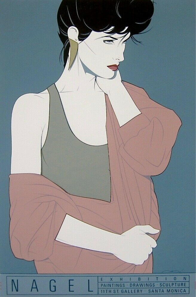 ナゲル Nagel Patrick Nagel 2枚セット ヴィンテージ 年代物 ナゲル