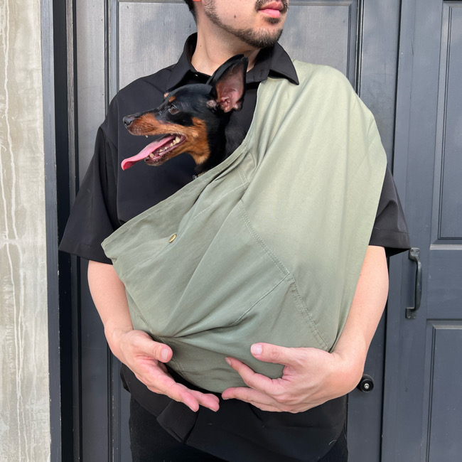 erva 別注】メッシュフード付きシンプルスリング | paw's living