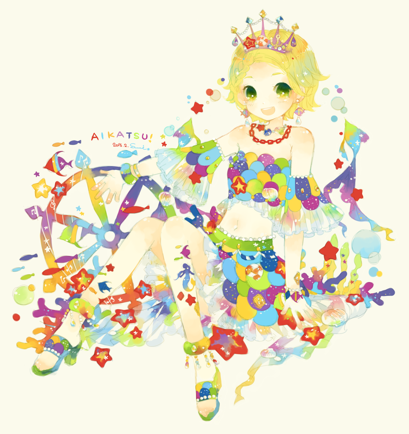 アイカツ バブルスマーメードコーデ 新条ひなき 人魚姫 コンプ