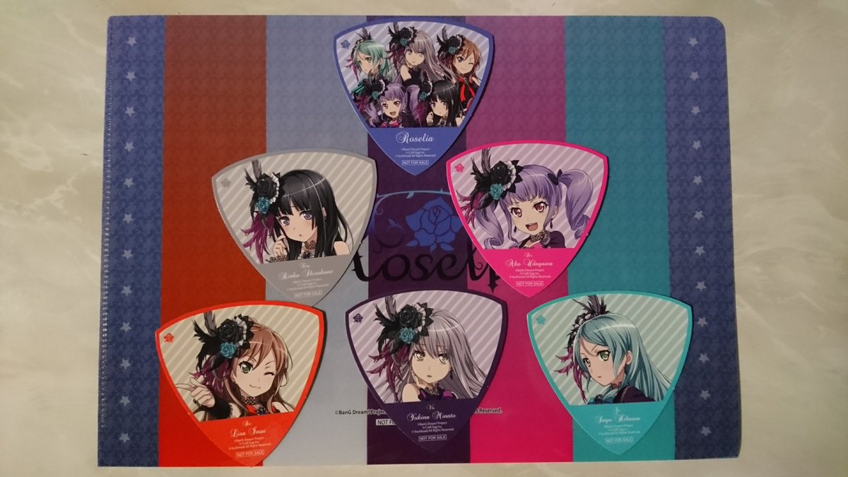 10周年ライブ用の自分メモだけど ロゼリアのキャラクターカラー