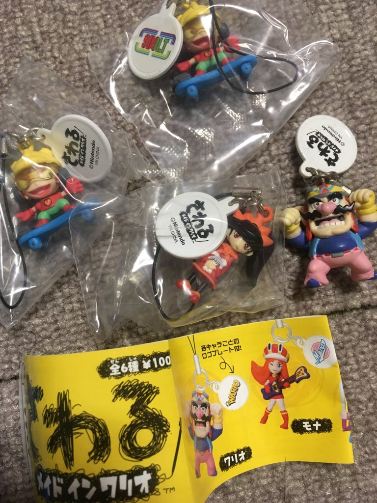 さわるメイドインワリオのフィギュアマスコット。アシュリーとナイン