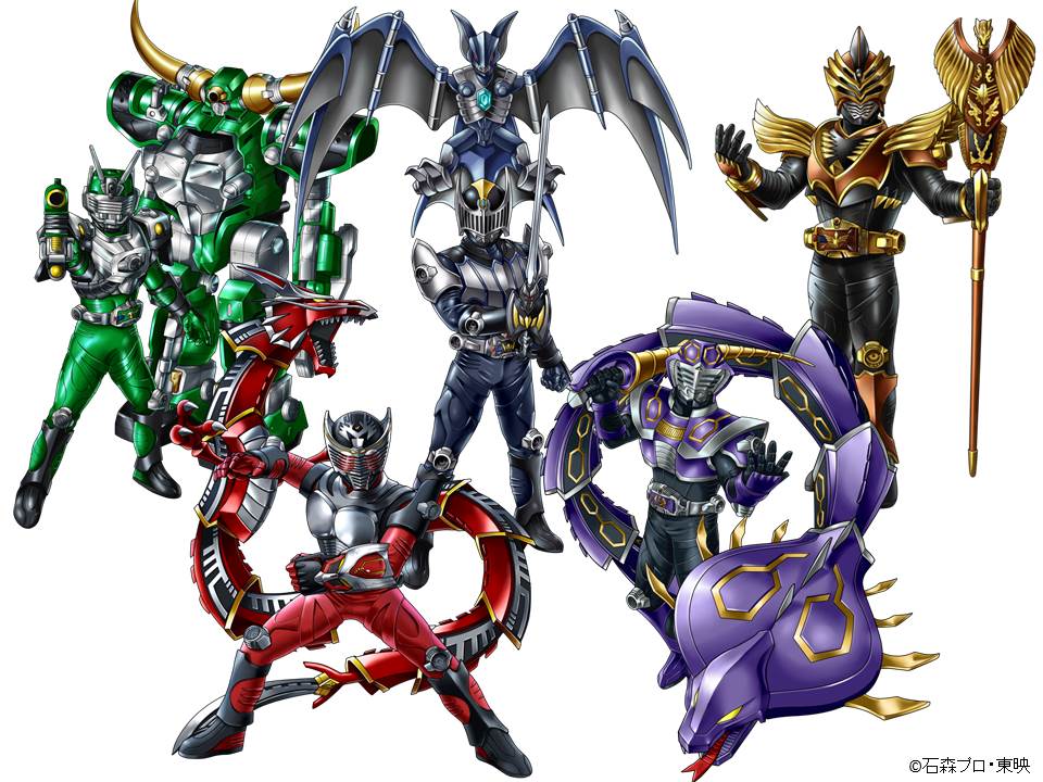 仮面ライダー龍騎」から「龍騎」「ナイト」「ゾルダ」「王蛇