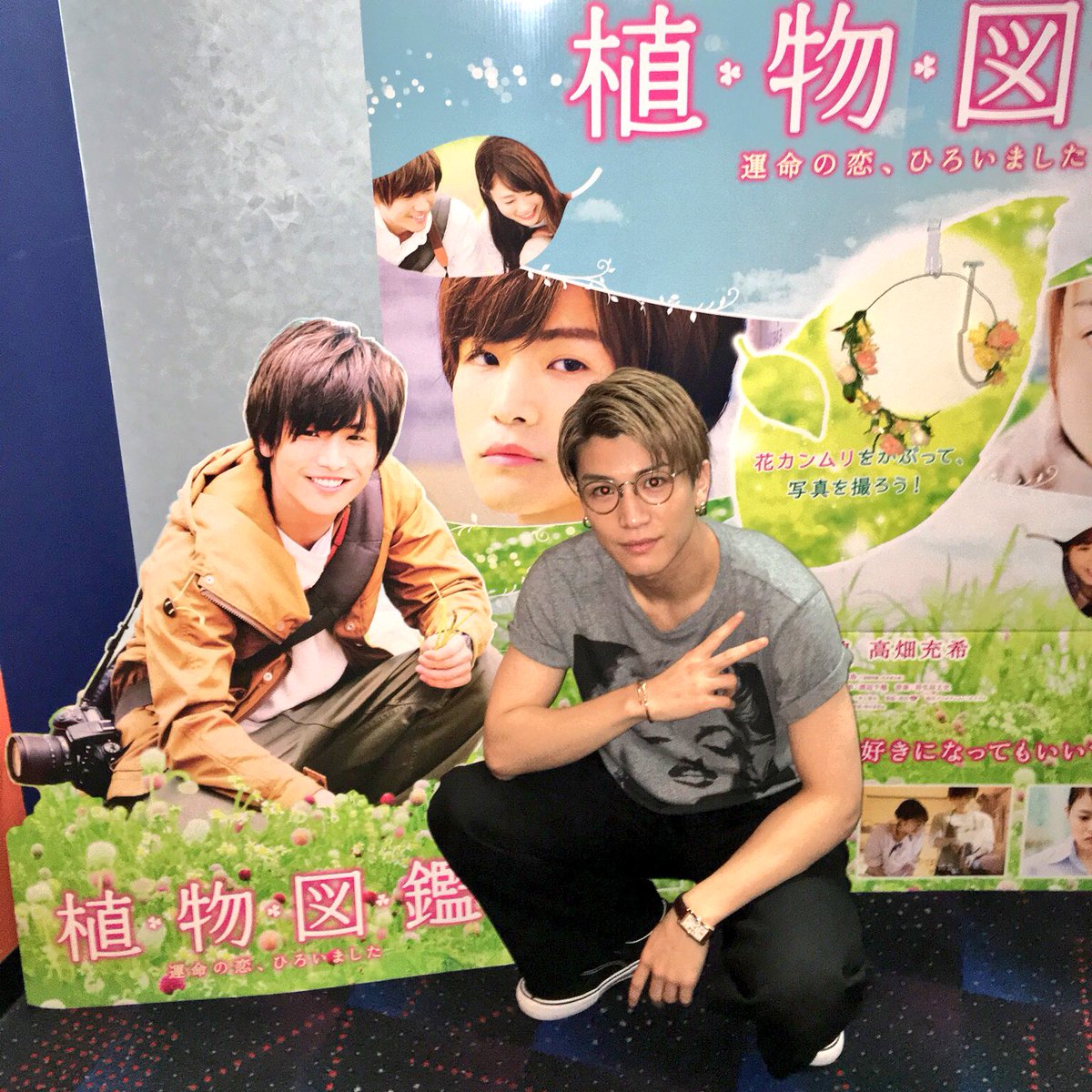 植物図鑑 岩田剛典 等身大パネル 岩田剛典＆高畑充希「植物図鑑」16年6