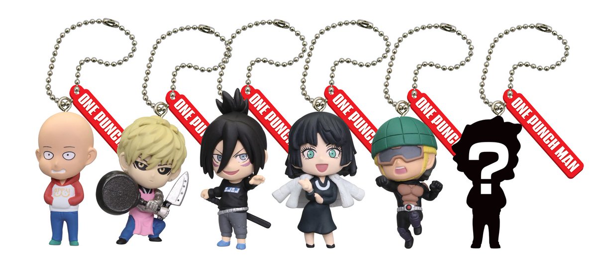 ガチャ第2弾「ワンパンマン フィギュアキーチェーン2」が8月中旬登場