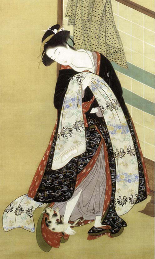 勝川春章 肉筆 浮世絵 美人図 勝川春章 肉筆 浮世絵 美人図 太田記念