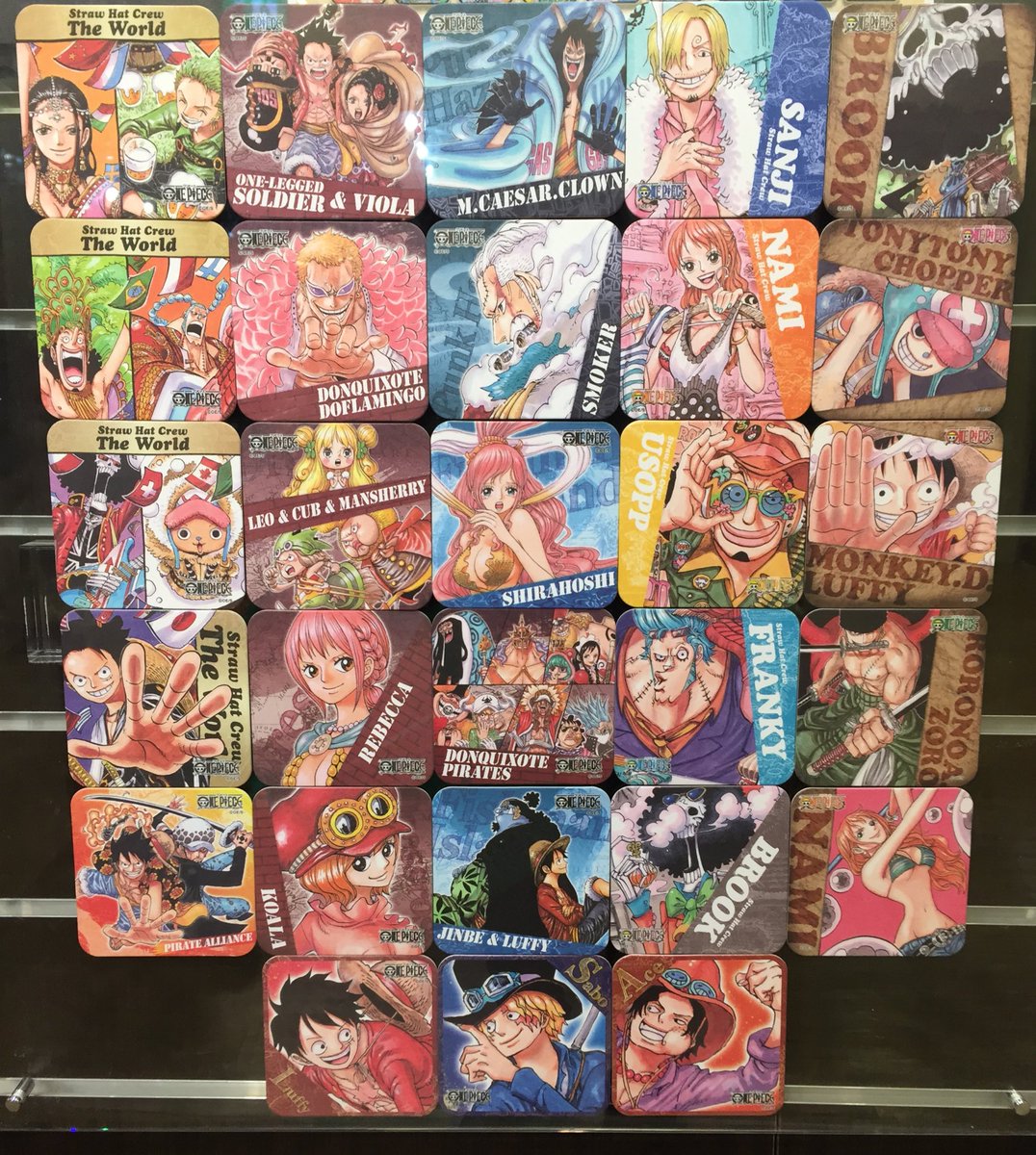 ONE PIECE ジャンプ展 アートコースター コンプリート 未開封 ONE