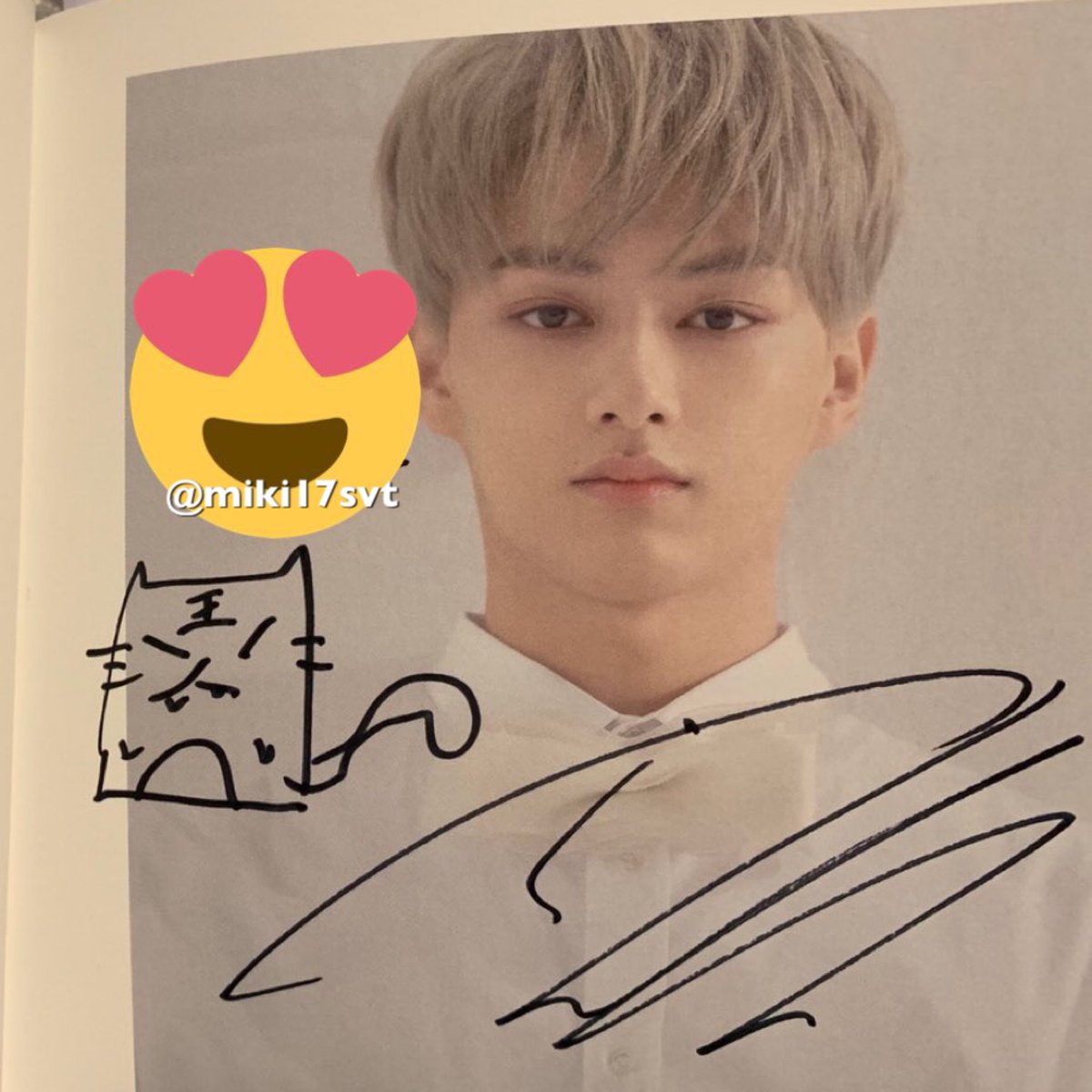 seventeen ジュン 直筆サイン入りチェキ seventeen ジュン 直筆サイン