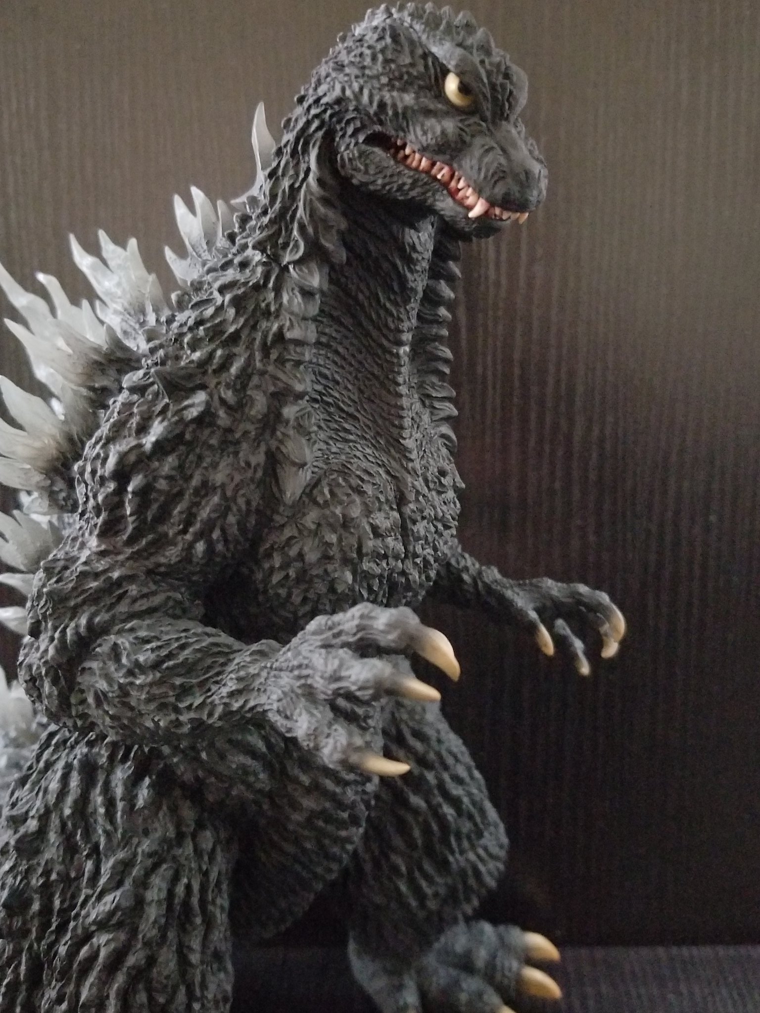 酒井ゆうじ造形コレクション ゴジラ（2002）「嵐の中の攻防」 ソフビ