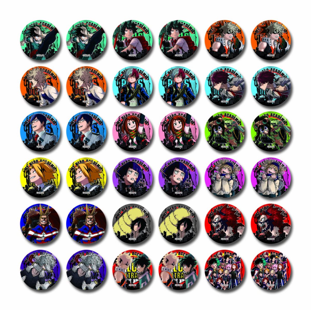 僕のヒーローアカデミア』コレクション缶バッジ 第6弾（全16種） | j