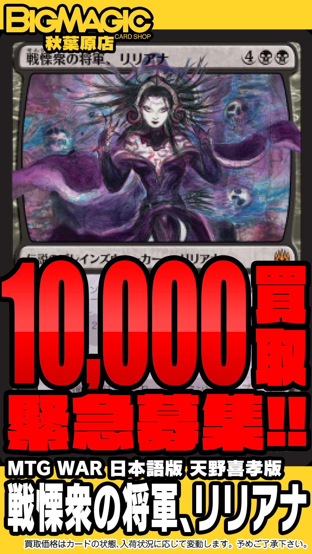 MTG 戦慄衆の将軍、リリアナ 日本語 絵違い mtg 戦慄衆の将軍