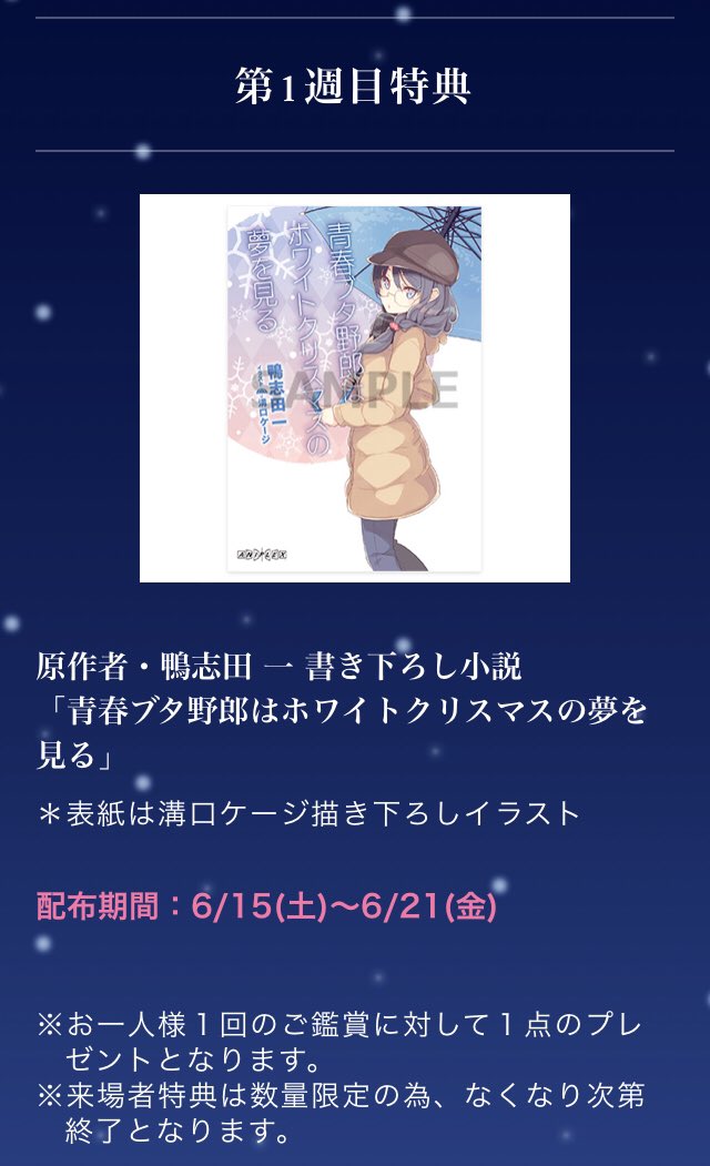 青春ブタ野郎はホワイトクリスマスの夢を見る小説3点＆映画フライヤー