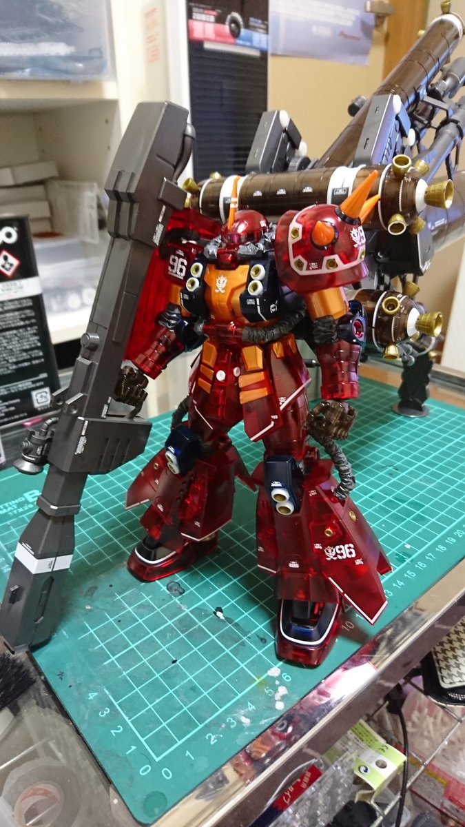 やっとMGサイコザクVer.KAハーフメカニカルクリア完成しました！ 発売